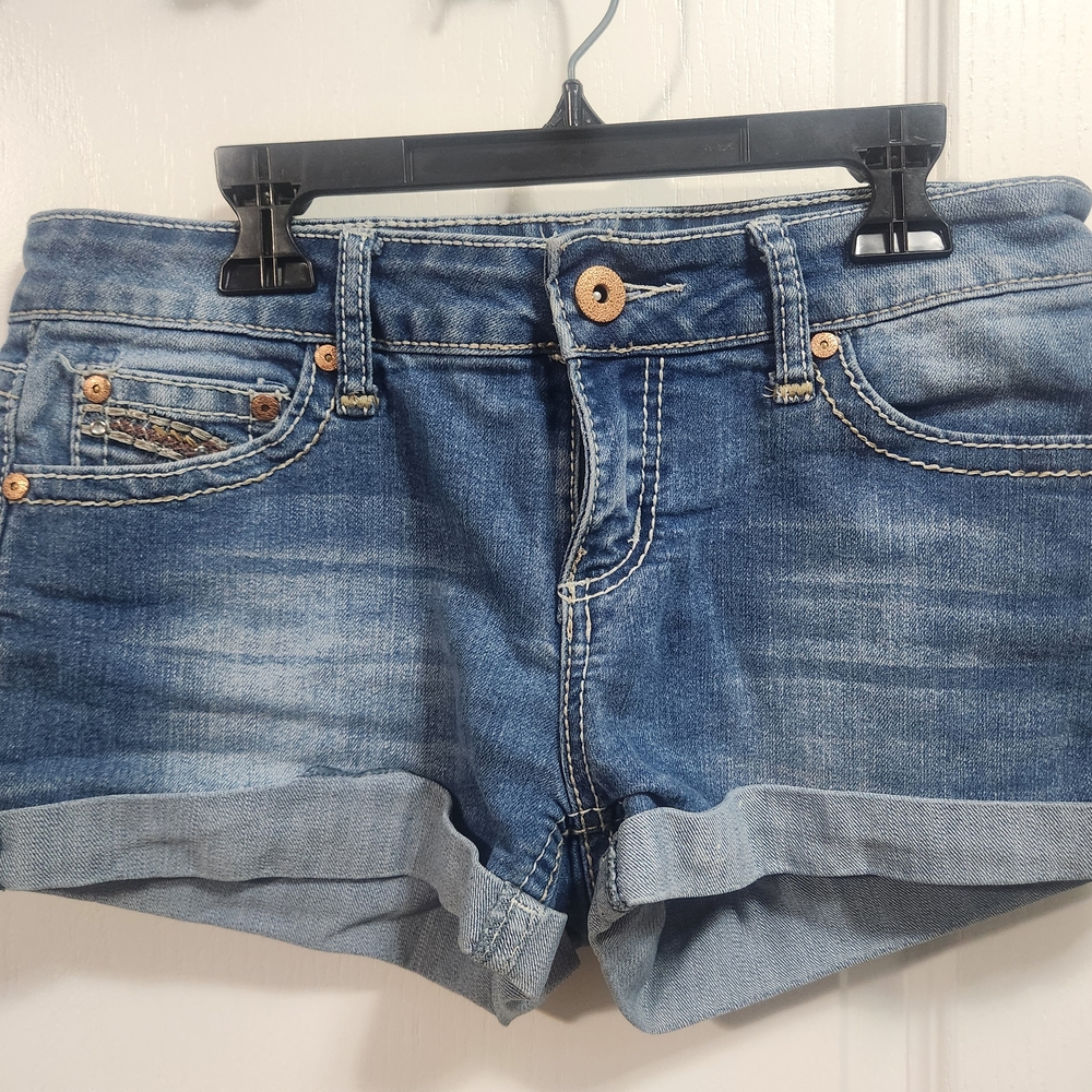 Stylish Blue Denim Jean Shorts
